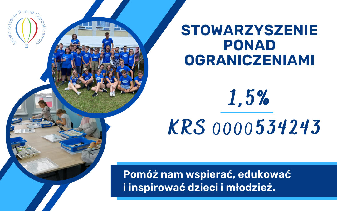 Przekaż 1,5% na Stowarzyszenie Ponad Ograniczeniami